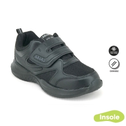 Black School Shoes ABARO 2891 Mesh + Ultra Light EVA Primary/Secondary Unisex